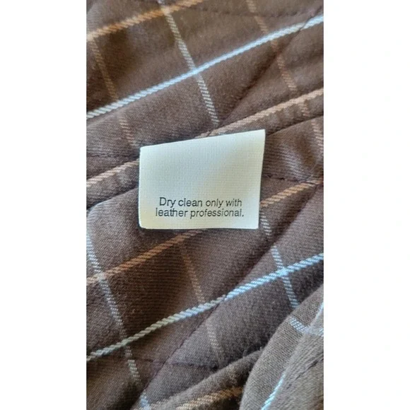 J.Crew Men's Large Brown 100%‎ Leather Suede Coat Zipper Lining Jacket EUC - Picture 6 of 16